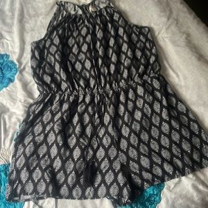 Mossimo Supercute Black & White Romper Size XL